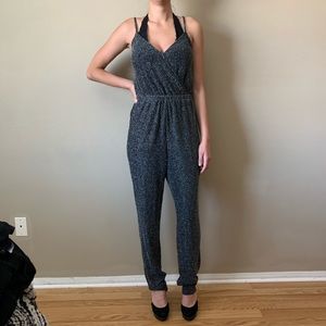 🌿Sale🌿 F21 Black and Silver Jumpsuit Sz S